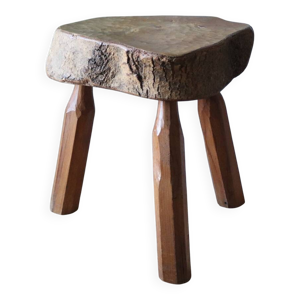 Tabouret brutaliste en