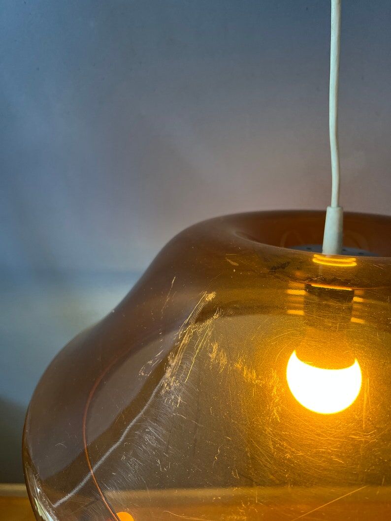 Vintage space age pendant lamp by Herda