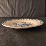 Plate Model thistles - Porcelain Opaque earthenware from Gien