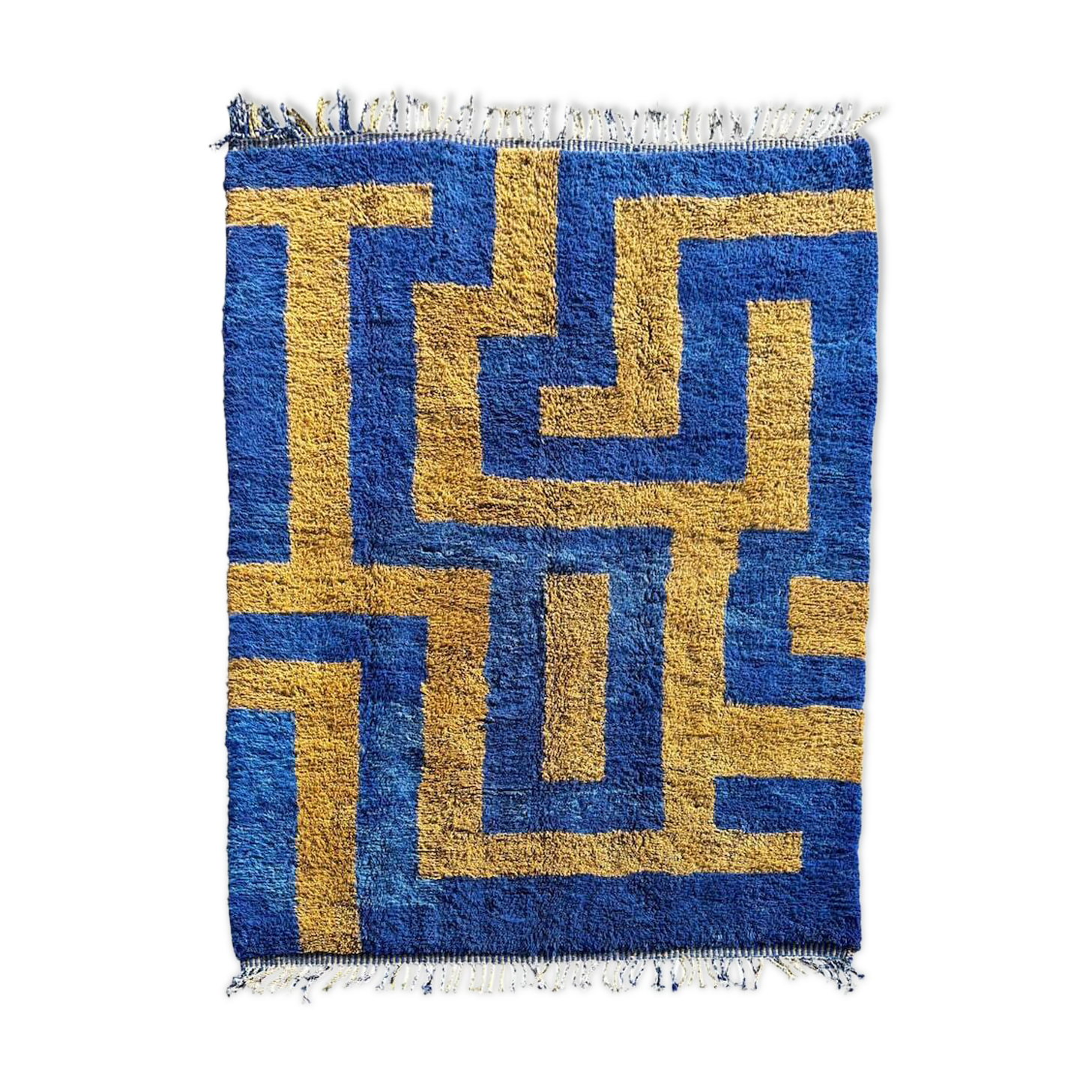 Blue Moroccan rug, authentic Moroccan rug 150/250cm