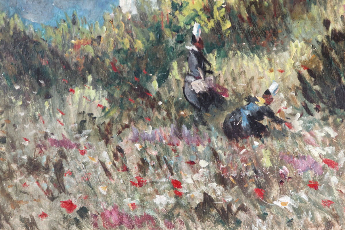 Oil on panel, breton landscape