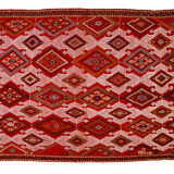 Anatolian handmade kilim rug 266 cm x 172 cm