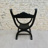 Dagobert chair in blackened wood