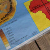 School map poster vintage Africa edition MDI