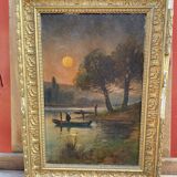 Paysage d’étang XIXEME siècle