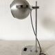 Eye ball lamp space age brushed metal 70s