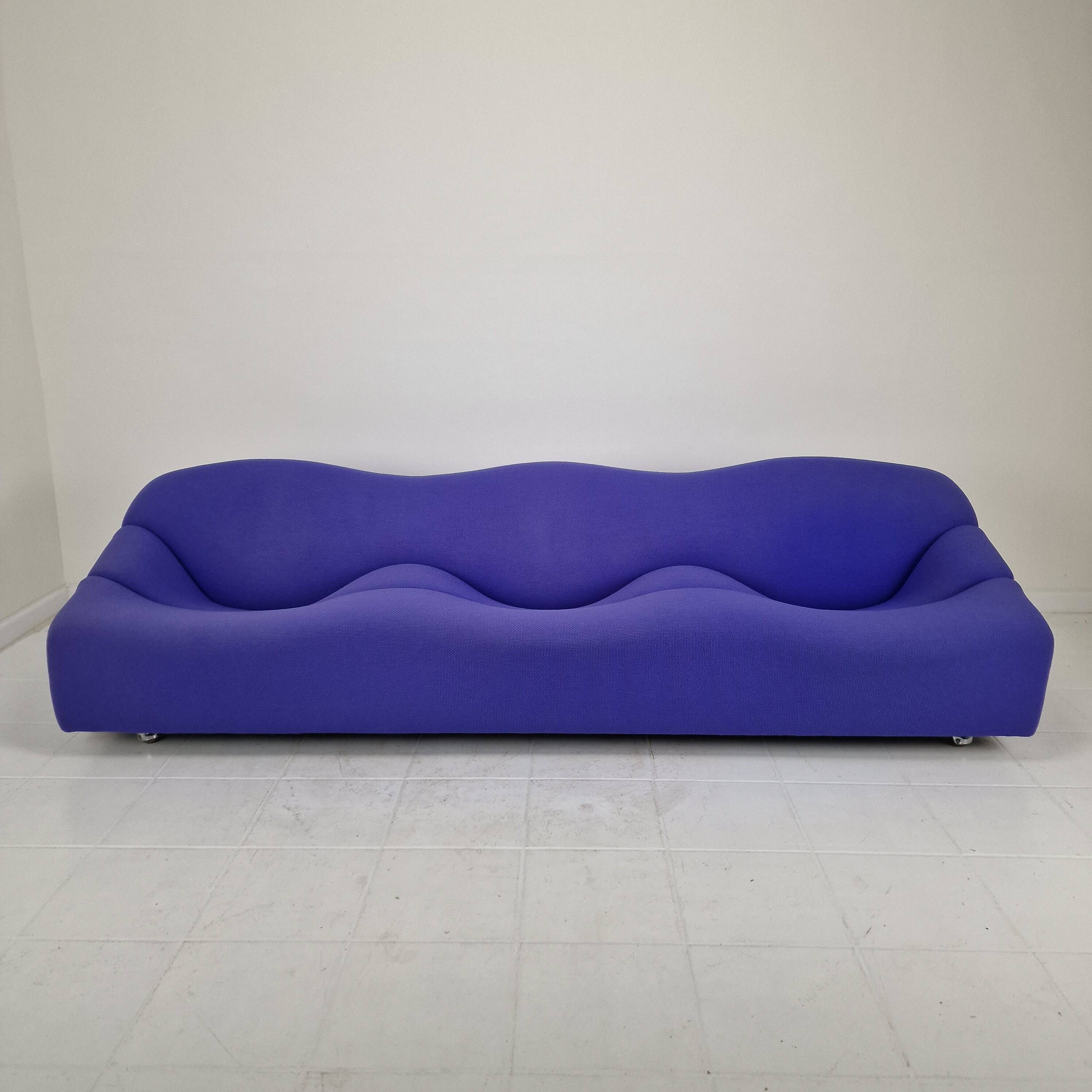 Pierre Paulin for Artifort Rare First Edition ABCD Three-Seat Sofa, 1968