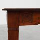 Oak Art Deco dining table with carved frieze, France 1920s