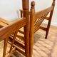 Paire de fauteuils en bois et paille