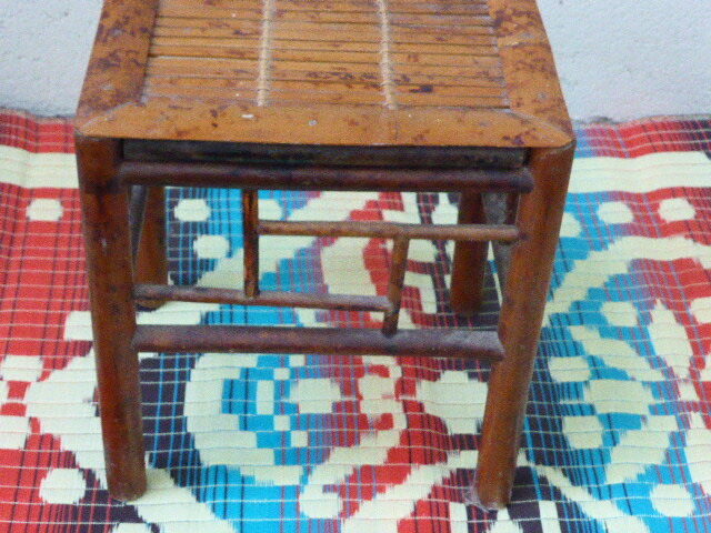 Small table vintage 1970 bamboo