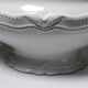 Vintage white Limoges fine porcelain soup/vegetable dish attributed to Bernardaud