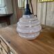 Pink glass lamp from Clichy