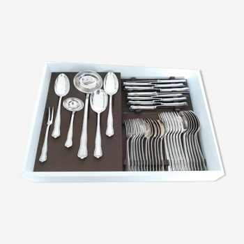 Silver Plated Cutlery Canteen - Baroque model - 40-piece/6-pax. - Keltum, v. Kempen & Begeer