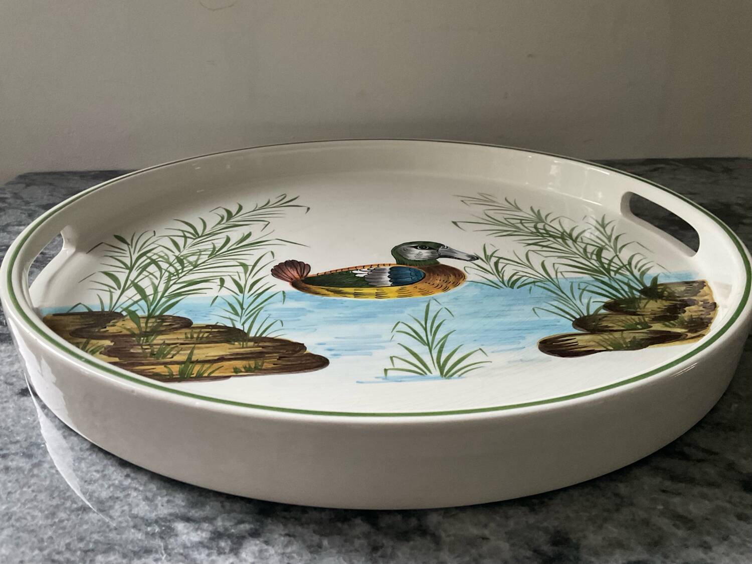 Vintage ceramic plateau from Italy.