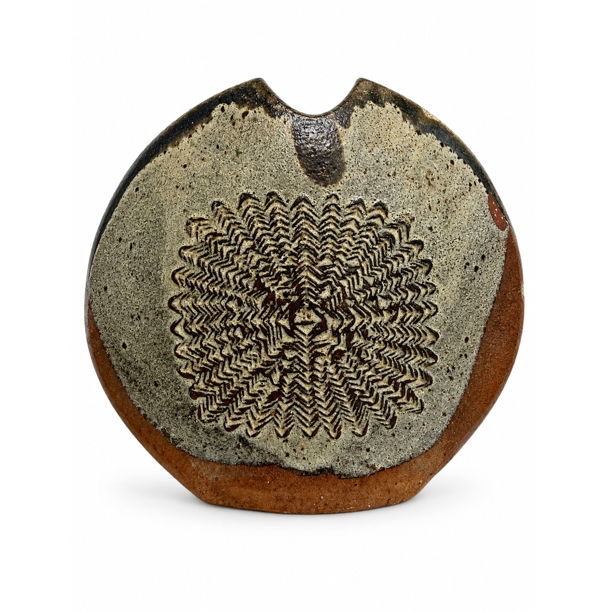Stoneware vase by Pat and Joe Rowland