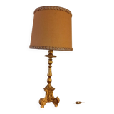 Gilded wood lamp, 1970