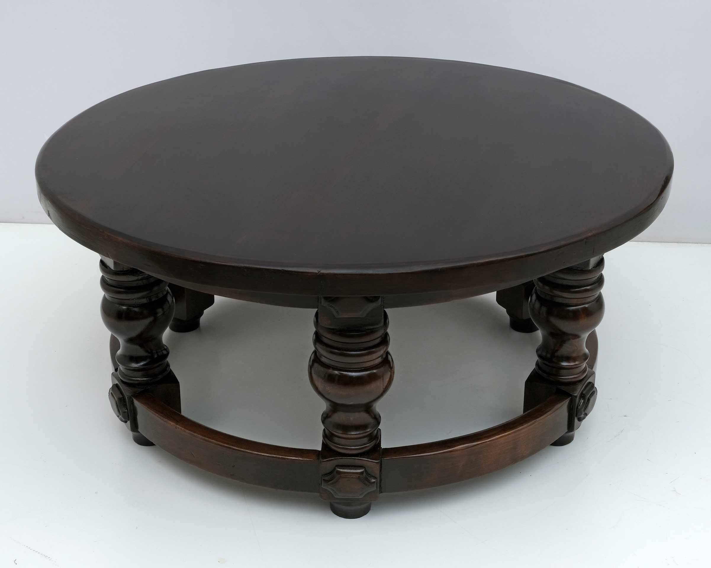 20th Century Louis XIII Style Walnut Coffee Table