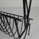 Vintage side table, magazine rack with Hemiksem tile, 1950s