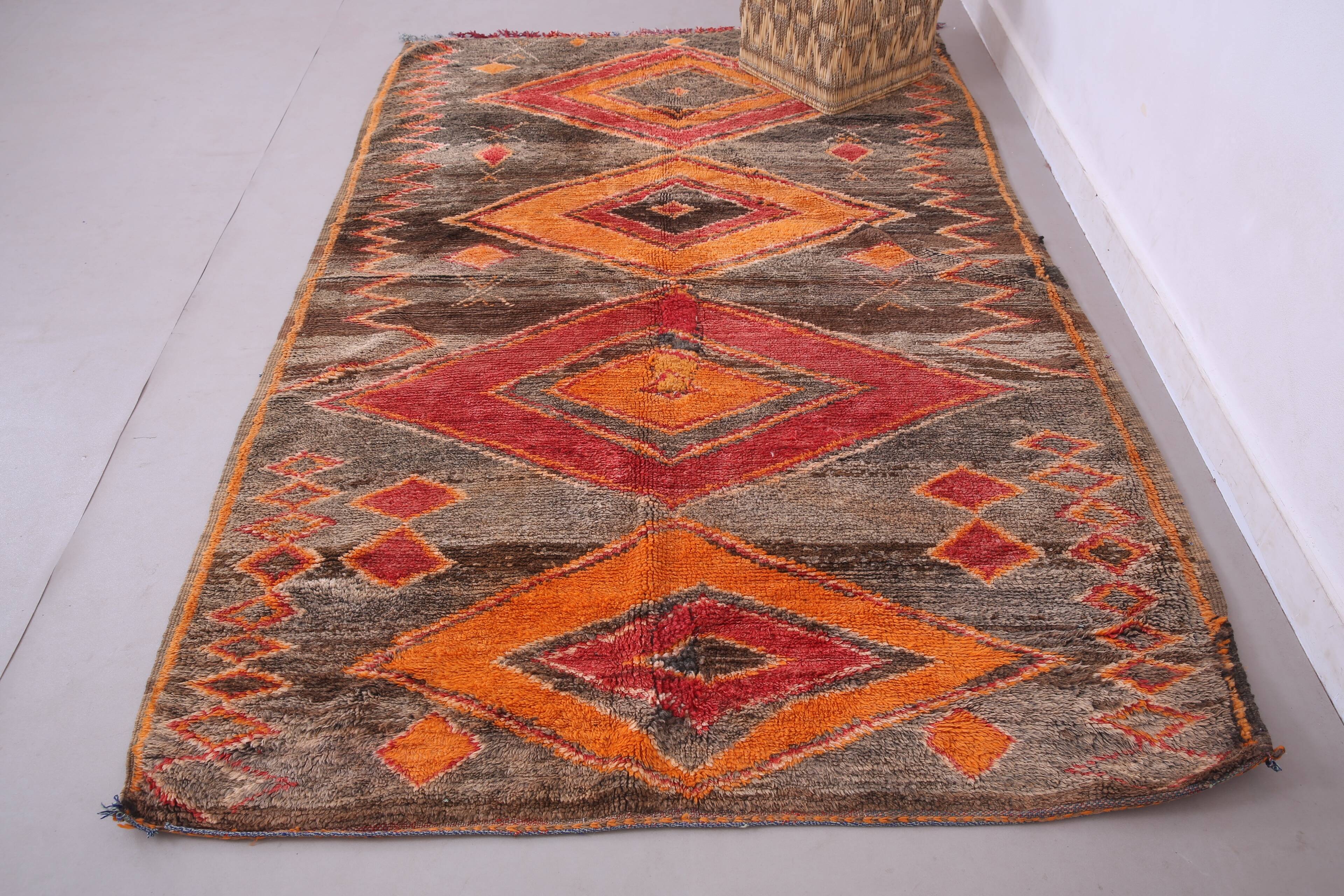 Vintage Moroccan Rug 159 x 238 cm - Bohemian Berber Rug - Antique Wool Rug