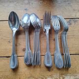 Silverware - Set of Large Spoons and Forks, hallmarked 60 and SF