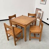 Pine table and “hongisto” chairs Ilmari Tapiovaara