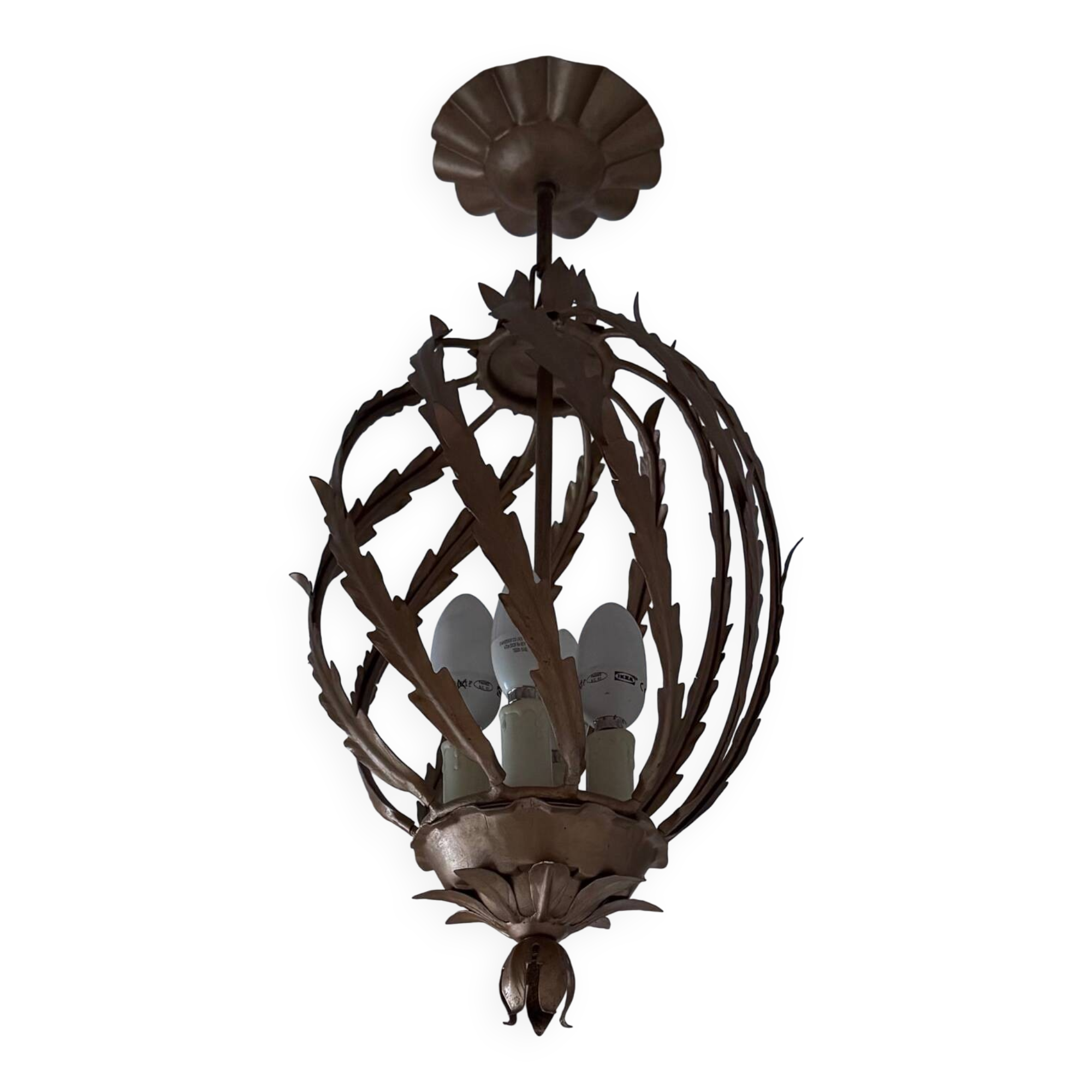 Magnificent pineapple chandelier from the 1960s.
