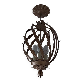 Magnificent pineapple chandelier from the 1960s.