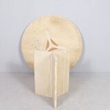 Italian travertine dining table, 1970s