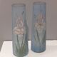 Paire de vases verre Art déco années 1930