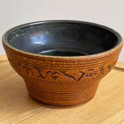 Low vintage german ceramic planter