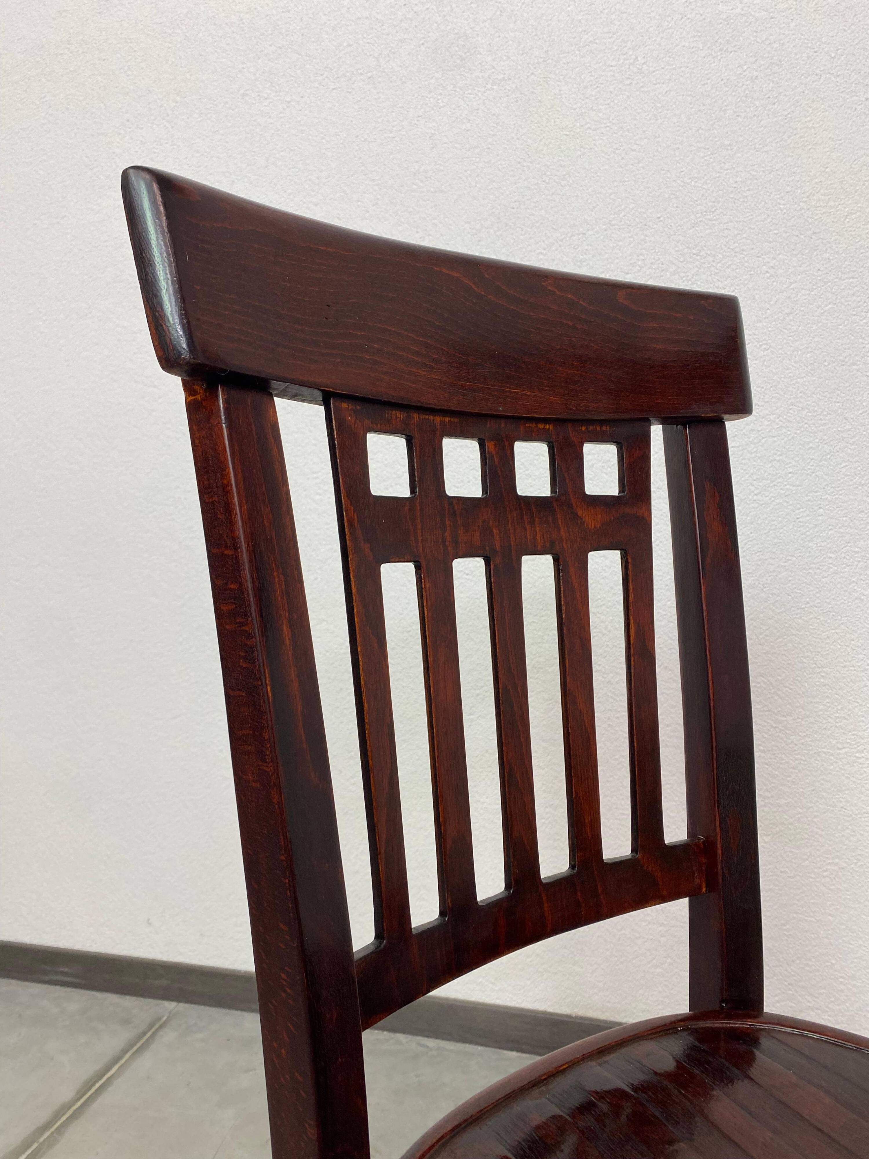 Rare dining chair no. 234 by Otto Wagner for J&J Kohn