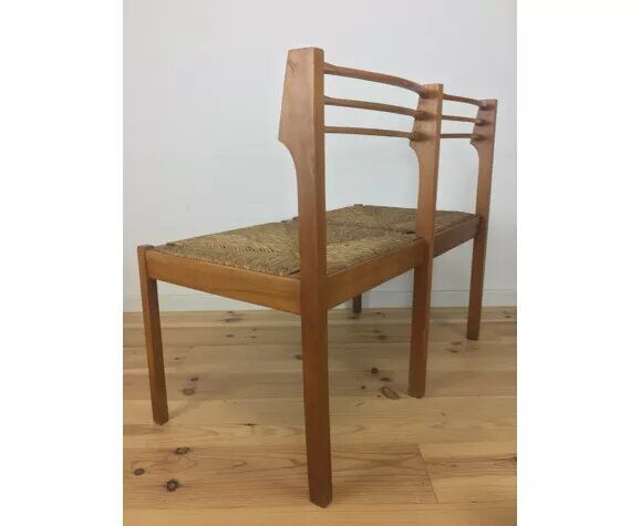 Modernist bench mulched 1950s in wood