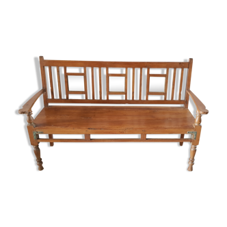 Old bench in teak