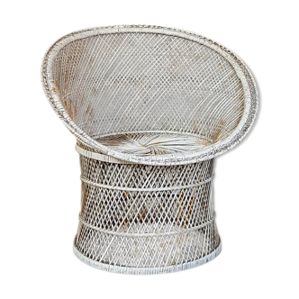 Emmanuelle rattan armchair