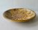 Enamelled ceramic dish, flower, Perigordine pottery, 60s
