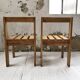 Duo de chaises en pin, style Les Arcs
