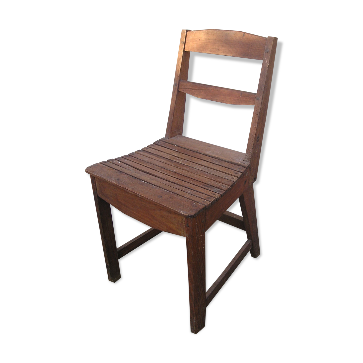 Rustic handcrafted wooden chair