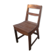 Rustic handcrafted wooden chair