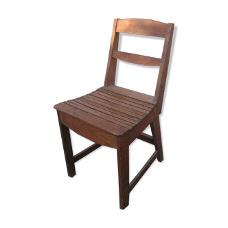 Rustic handcrafted wooden chair