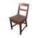 Rustic handcrafted wooden chair