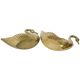 Pair of Brass Swans Jardinières Flowerpot Vintage 31cm