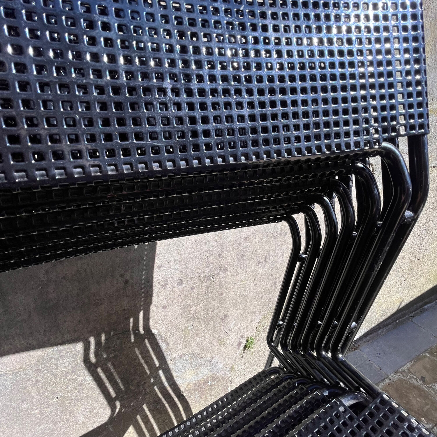 2 Italian chairs Full Metal - 1980