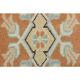 Vintage Turkish Hand-Knotted Wool Cotton Orange Runner Rug 77x276