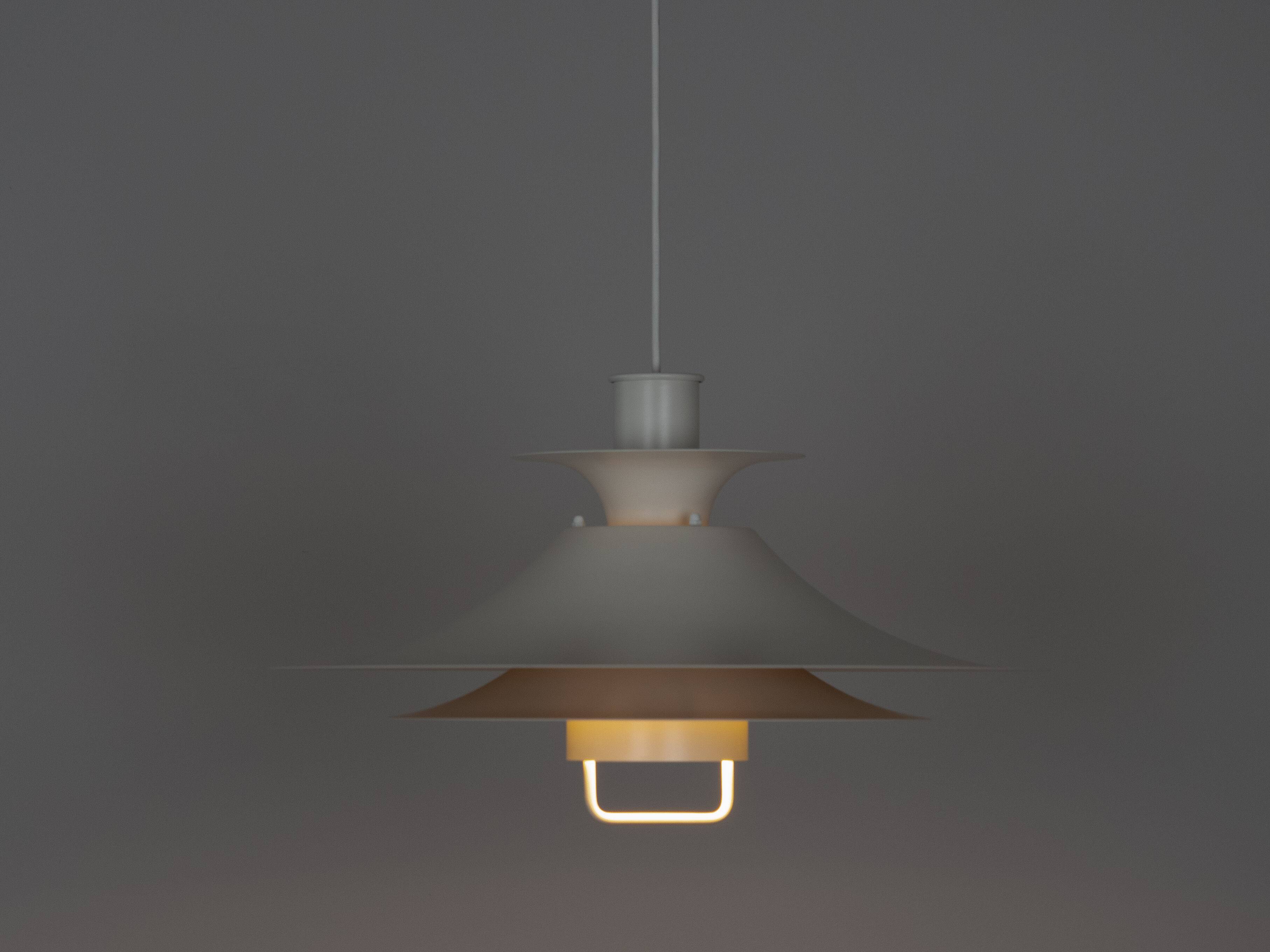 Pair of 2 vintage pendant lamps Desiree by  Lyfa, 1970s