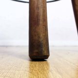 High stool in solid wood