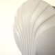 Set of 2 Hillebrand Art Deco shell opal glass wall lamps, 1960