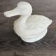 Antique white opaline candy box