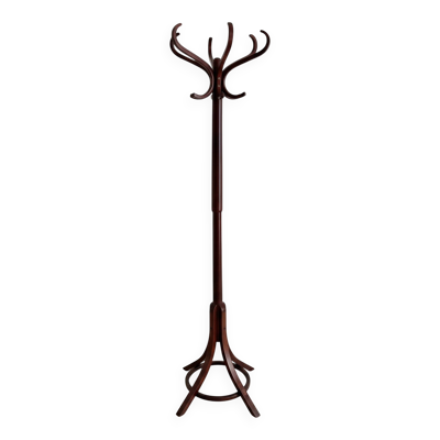 Porte-manteau perroquet vintage en bois courbé Baumann — Édition originale