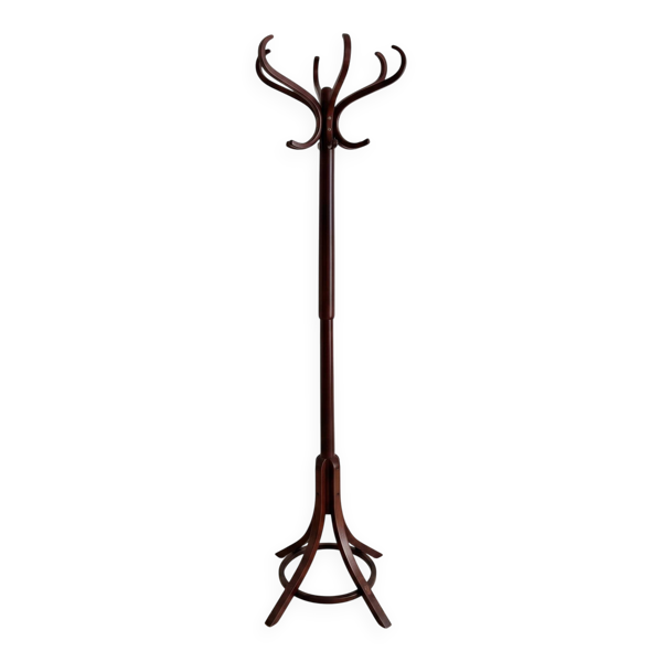 Porte-manteau perroquet vintage en bois courbé Baumann — Édition originale
