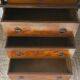 20th-century walnut slant-front secretary